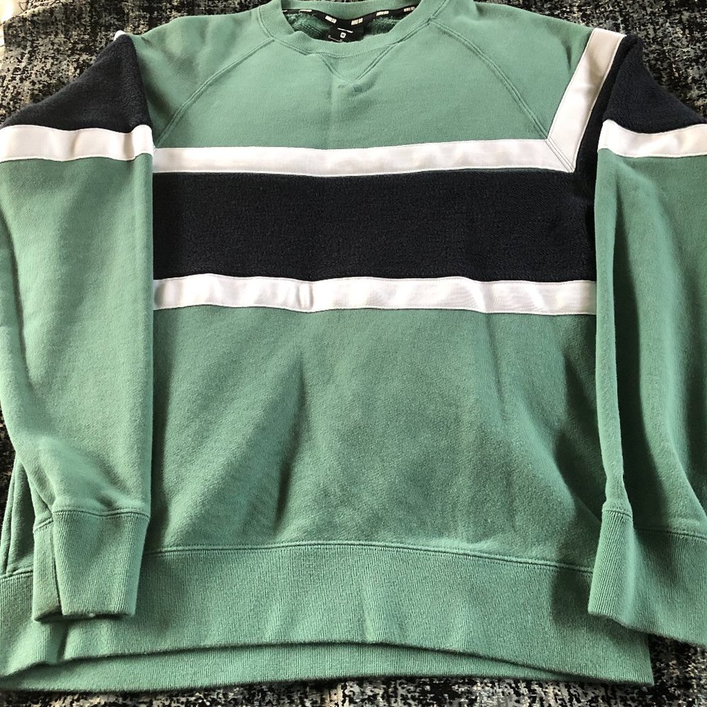 NIKE SB LOGO STRIPED CREWNECK SWEATSHIRT